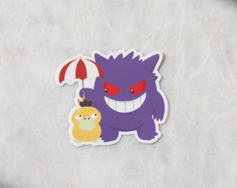 Pokemon Gengar Rainy Day Sticker