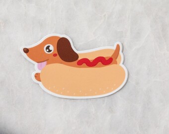 Wiener Hot Dog Sticker