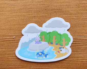 Gooey Forest Die cut Sticker