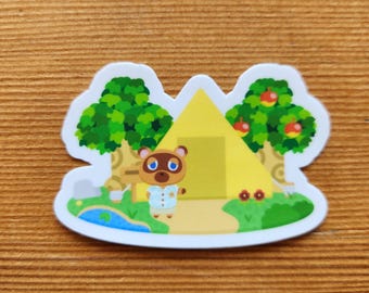 Tanooki House Die cut Sticker