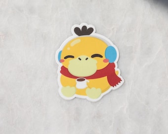 Pokemon Psyduck Earmuffs Sticker