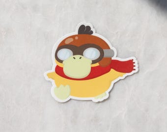 Pokemon Psyduck Pilot Sticker