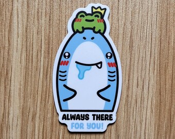 Cute Shark Frog Die-cut Magnet