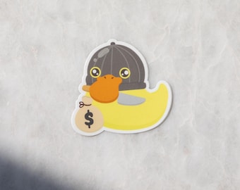 Rubber "Robber" Ducky Sticker