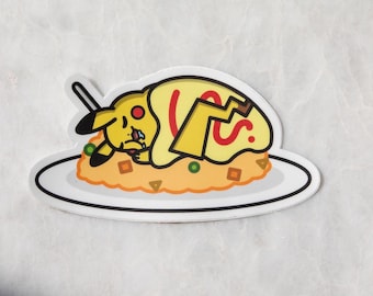 Pokemon Pikachu on Rice Sticker