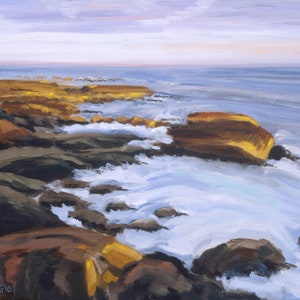 Acadia National Park Print: Maine Seacoast Sunset Art