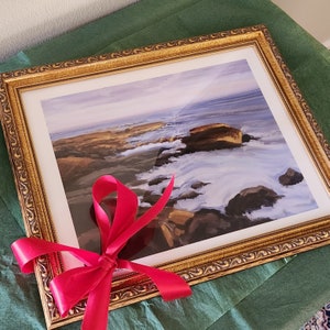 SIGNED NUMBERED PRINT - Acadia National Park Coast at Sunset Mount Desert Island Maine