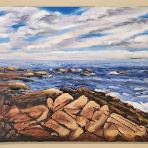 Acadia National Park Sunset Print: Maine Coast Art (12 x 16)