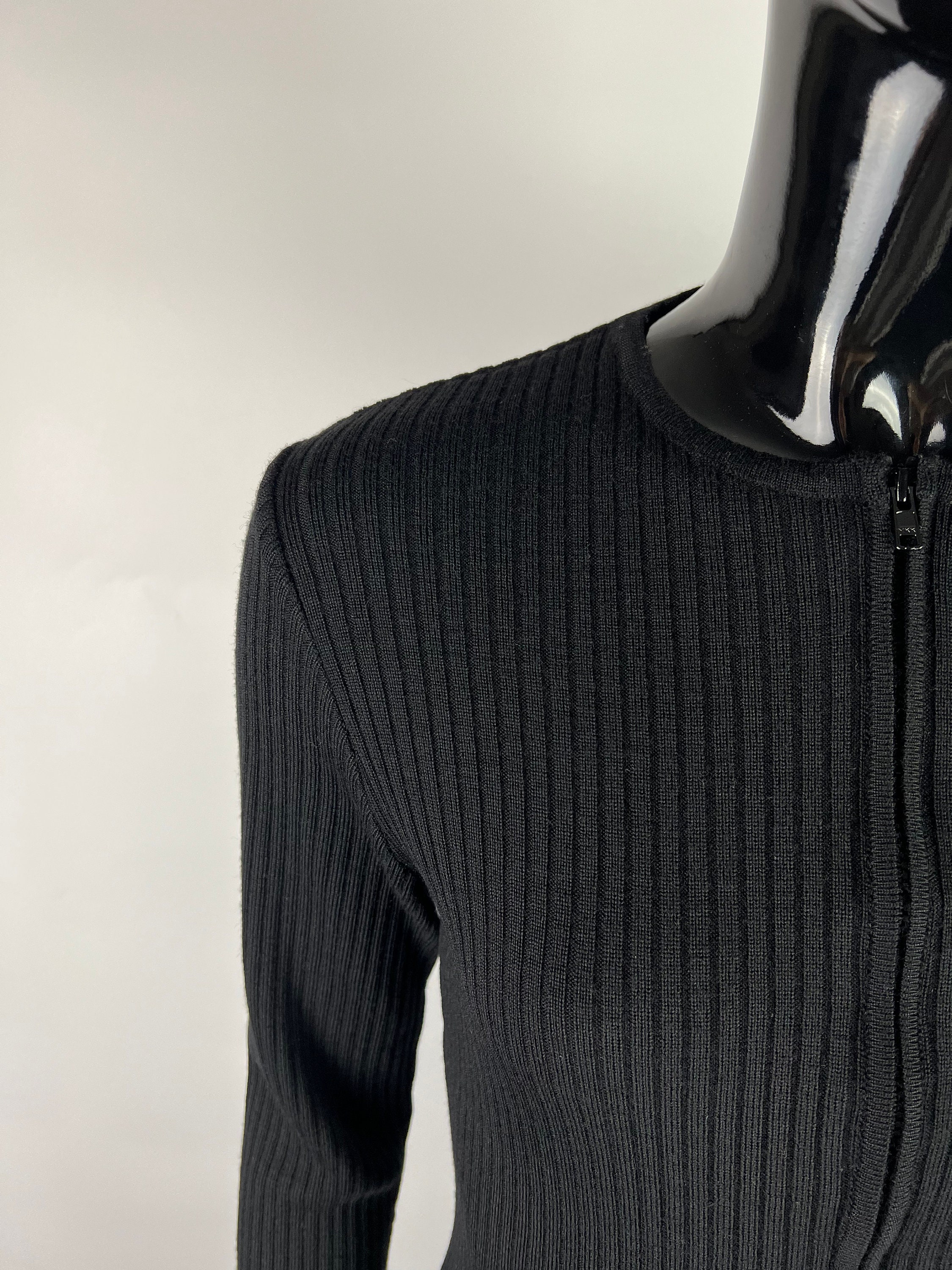 Givenchy Boutique Rare Vintage Black Wool Dress Size XS/S