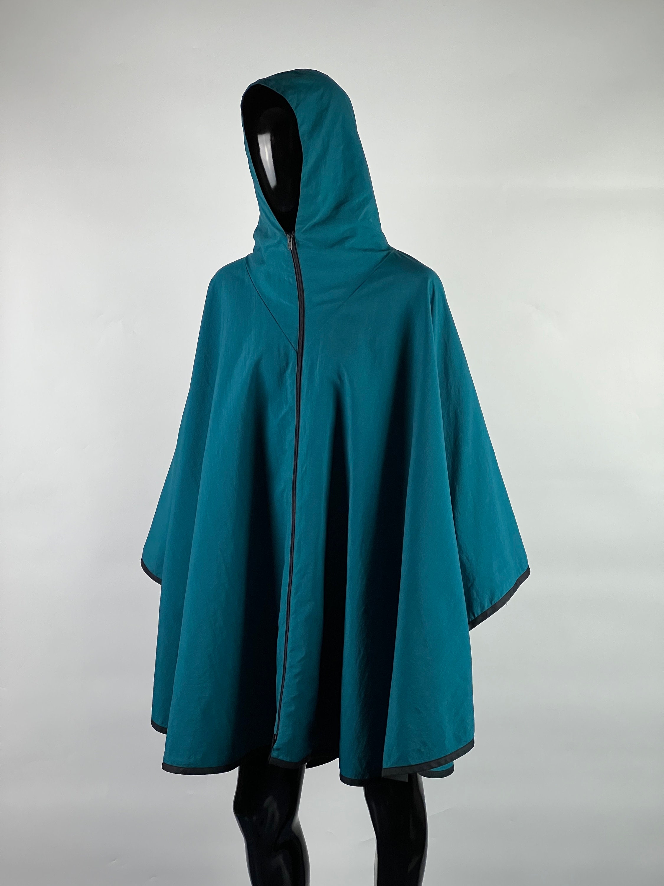 Margareta Forslund Design Rare Vintage Poncho Cape Raincoat Size M
