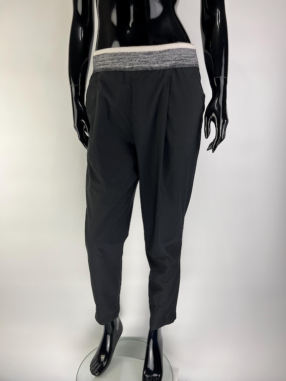 Brunello Cucinelli, Brunello Cucinelli Womens Black Cropped Cotton Trousers Pants Size IT40 US4