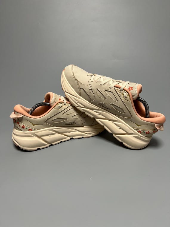 Hoka One One Clifton L BP Running Shoes Walking Gym 1153618 VRY Vibrant Bloom Pack ‘Vanilla / Dry Clay’ View 5