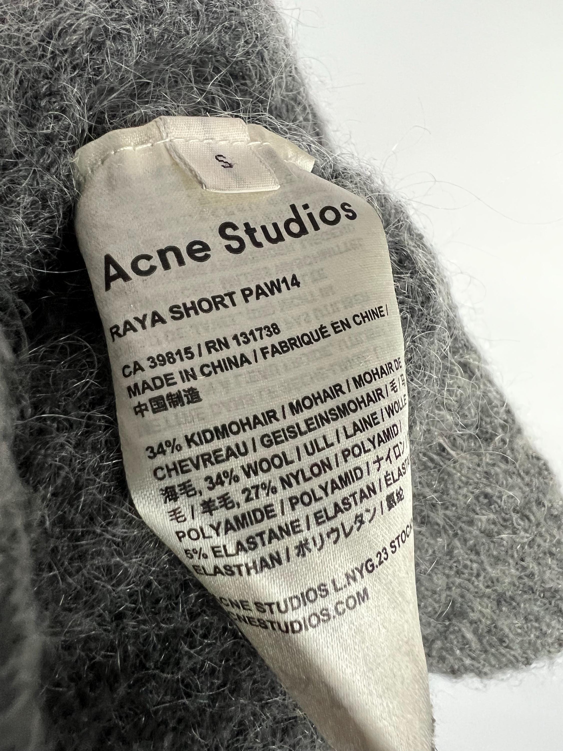 Acne Studios Raya Short Mohair  モヘア カーディ Acne Studios Raya Short Mohair Sweater – evaChic