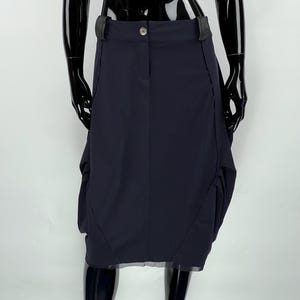 Marithe Francois Girbaud Navy Blue Midi Skirt Size US7 IT46 F42 D40