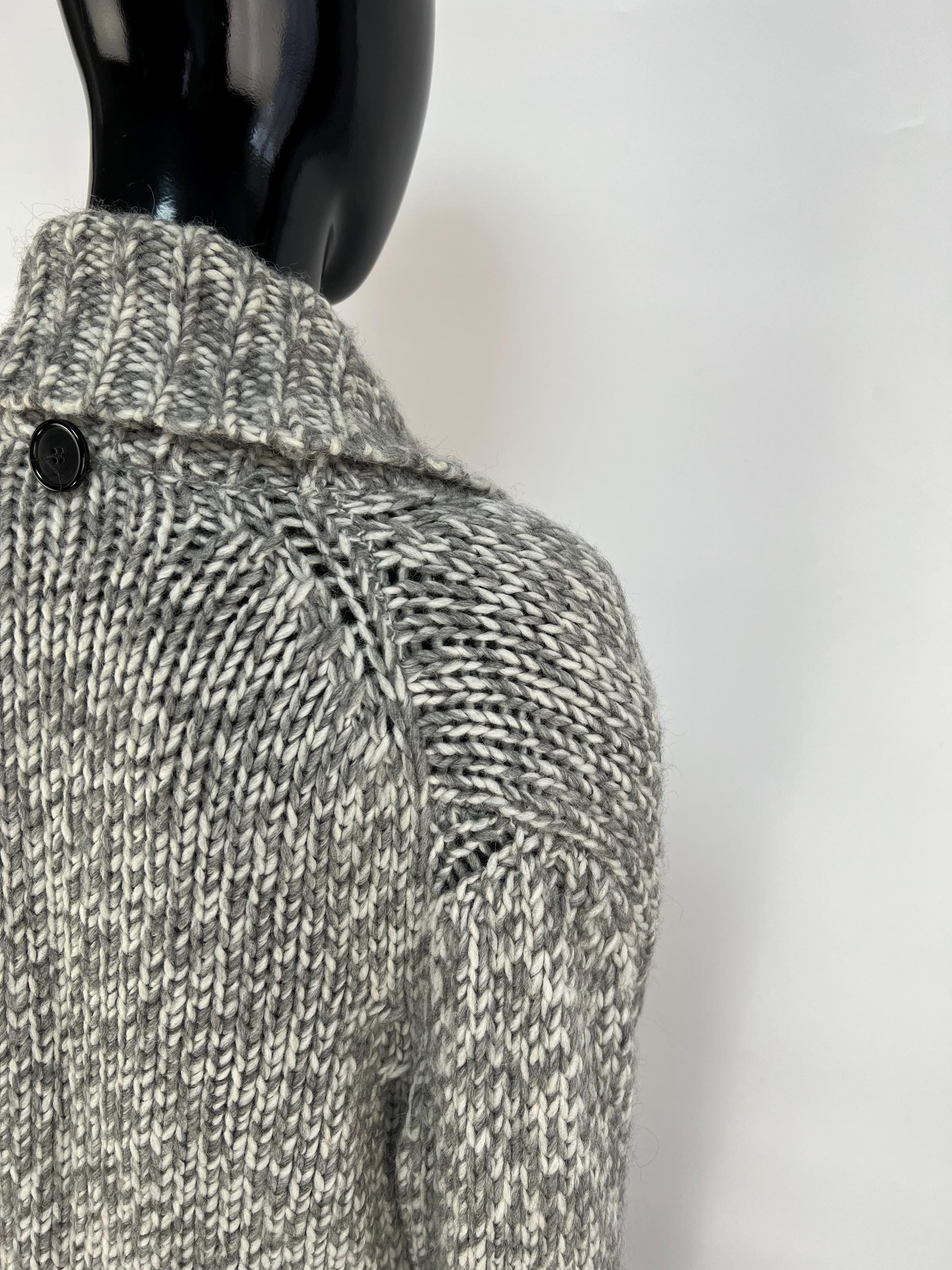 Rare Ann Demeulemeester Women's Gray Wool Alpaca Asymmetrical
