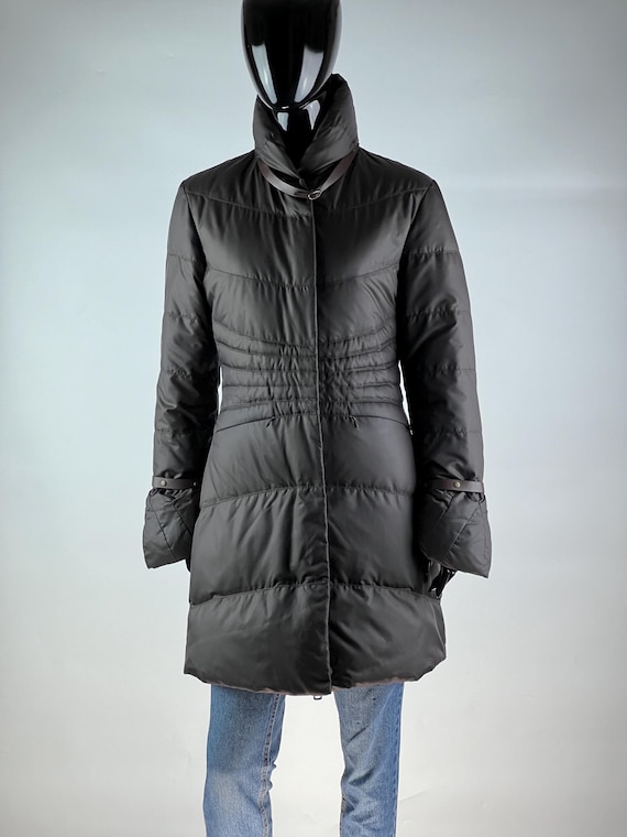 Gianfranco Ferré, Gianfranco Ferre Rare Vintage Women's Brown Puffer Down Jacket Size XS