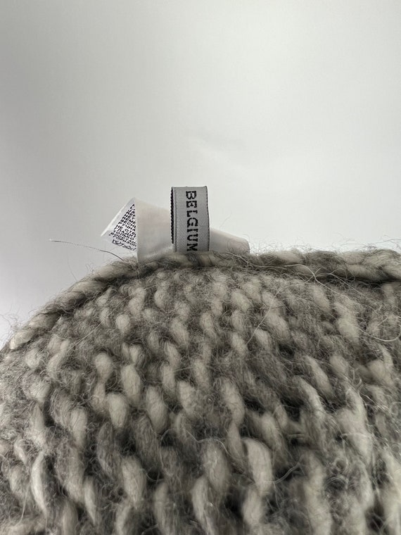 Rare Ann Demeulemeester Women's Gray Wool Alpaca Asymmetrical