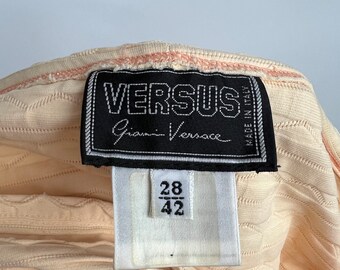 ジャンニ　ベルサーチ　ビロードスカート　サイズ42 Mid-length skirt Gianni Versace Blue size 42 IT in Cotton