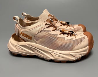 Hoka One One Hopara 2 Hiking Trail Running Sandal Shoes Cordura Quick Dry 1147670 CMCD ‘Cream/Cedar’