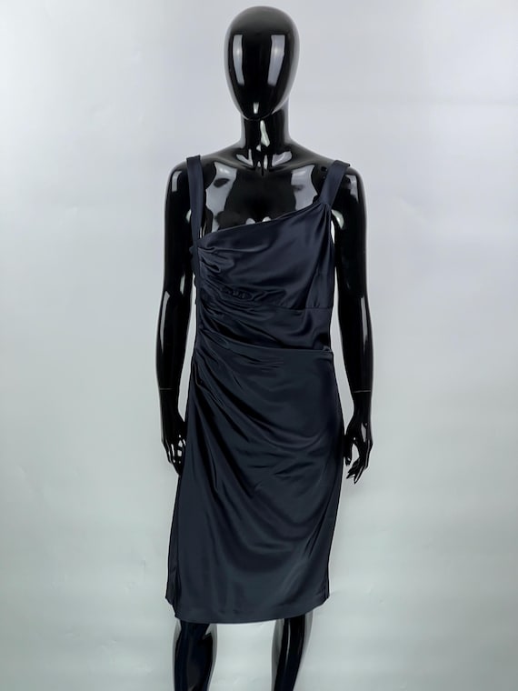 knee length dresses for ladies Stunning Vintage Vera Wang Silk Midi Length Wedding Dress / Small  Xtabay  Vintage