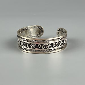 Rare Vintage Sterling Silver Bangle Bracelet Women’s 33 grams