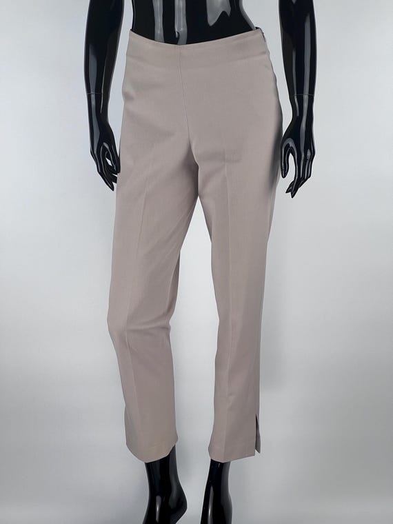 Brunello Cucinelli, Brunello Cucinelli Womens Beige Cotton/Elastane Trousers Pants Size IT40 US4