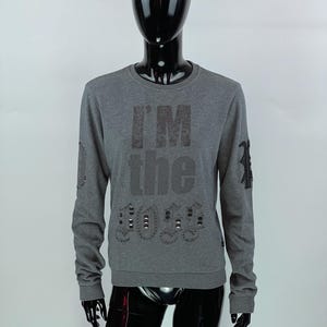 Philipp Plein Women's Gray Sweathirt Size S