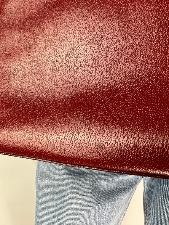 Pourchet Paris Kelly Rare Vintage Leather Top Han… - image 6
