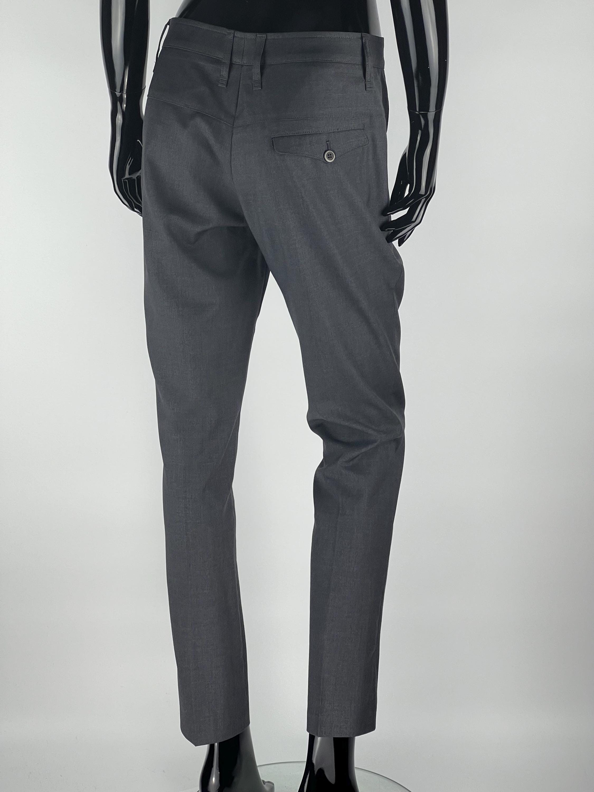 ブルネロ・クチネリ グレー ウール トラウザーズ パンツ レディース