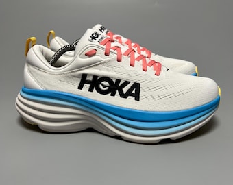 Hoka One One Bondi 8 Laufschuhe, Walking-Schuhe, Gymnastikschuhe 1127952 BSW ‘Blanc De Blanc / Schwimmtag’