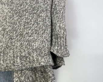 Rare Ann Demeulemeester Women's Gray Wool Alpaca Asymmetrical