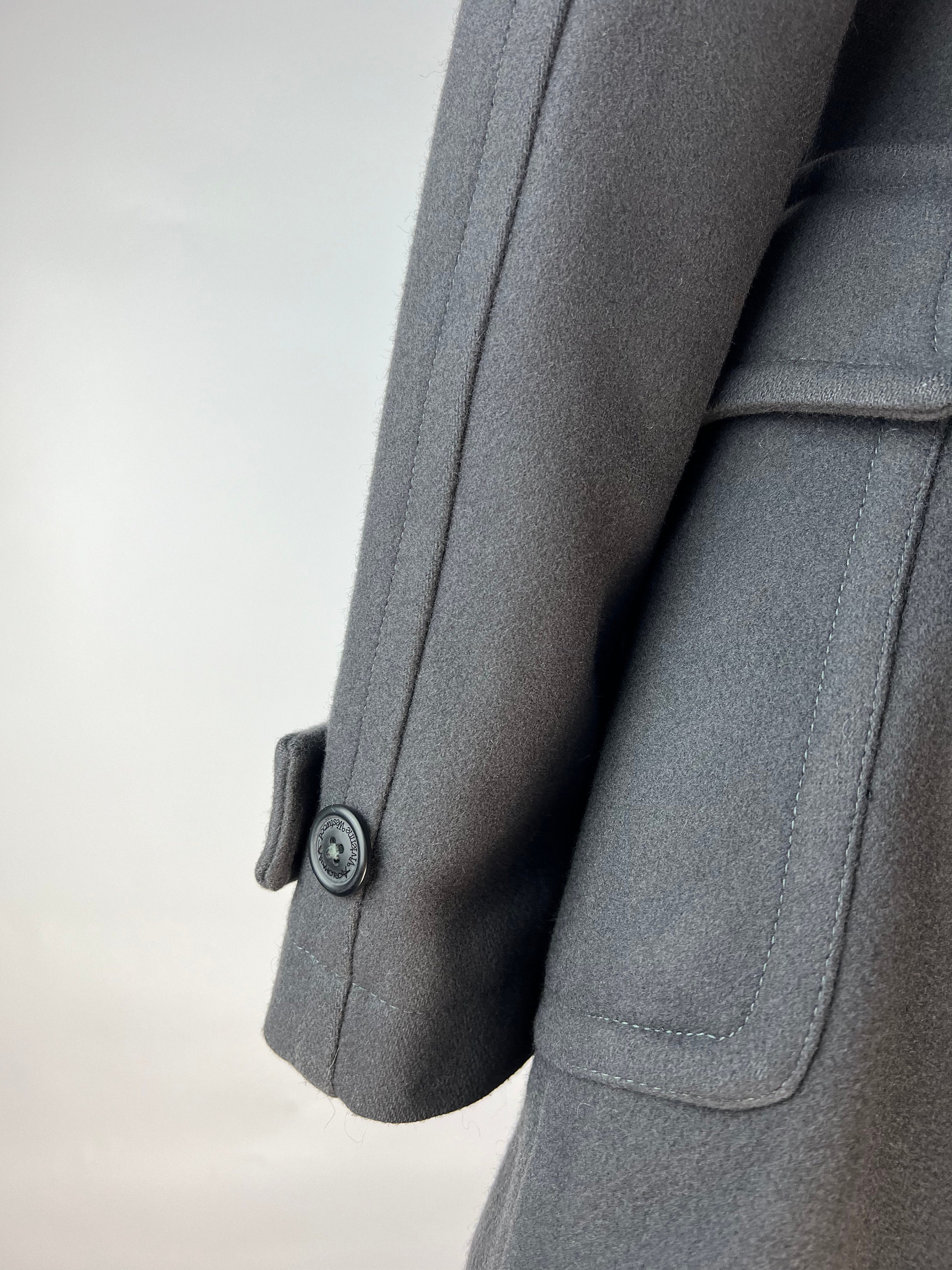 Vivienne Westwood Rare Vintage Women's Gray Wool Duffle Coat Vivienne Westwood Rare Vintage Women's Gray Wool Duffle Coat