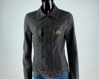 Dolce & Gabbana Rare Vintage Women's Gray Denim Jacket Size XS