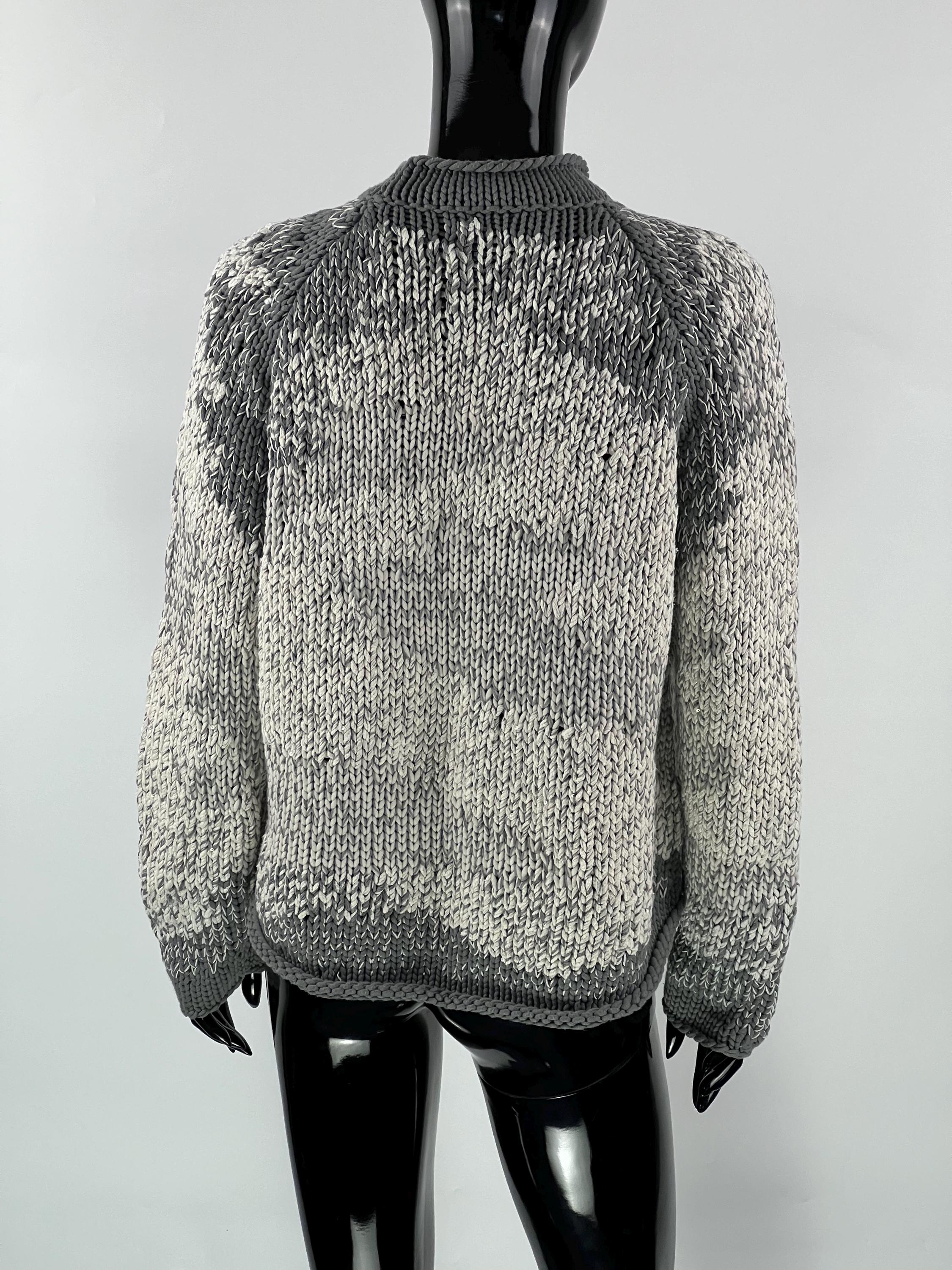 ブルネロ クチネリ コットン リネン シルク スパンコール セーター