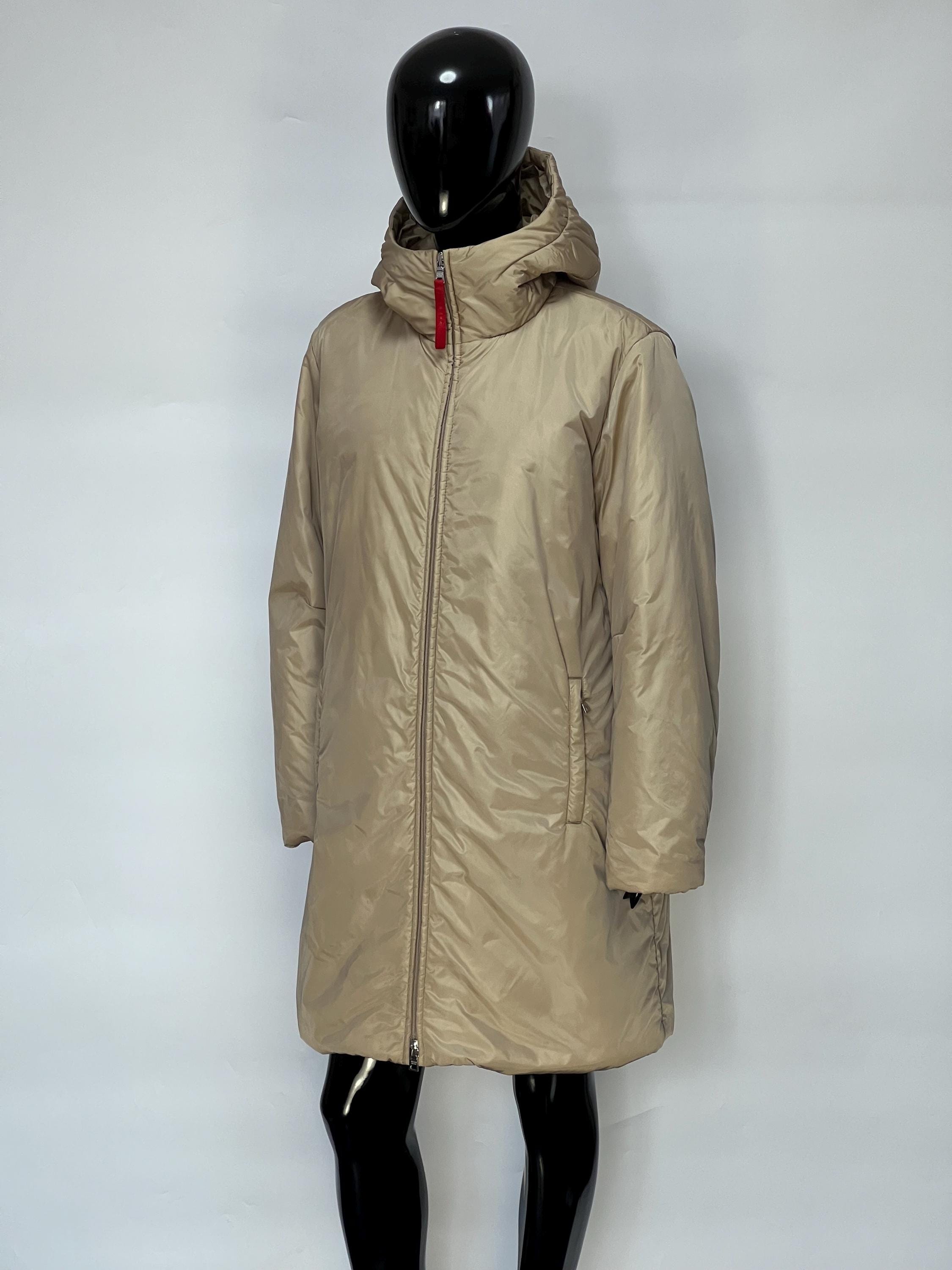 Prada Vintage Women's Beige Full Zip Hooded Jacket Size IT46/L - Etsy