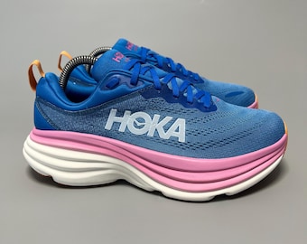 Hoka One One Bondi 8 Running Shoes Walking Gym 1127952 CSAA ‘Coastal Sky / All Aboard’
