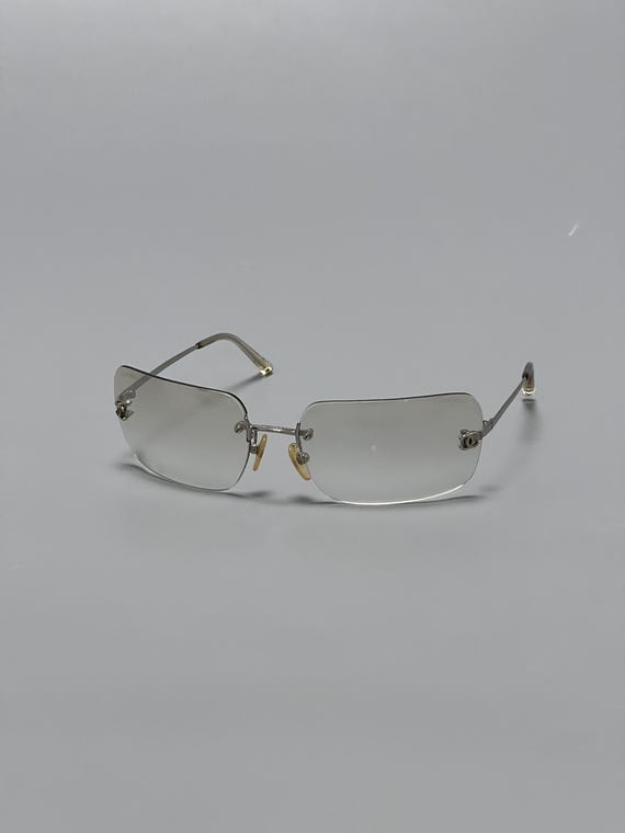 CHANEL Rimless Sunglasses Eyewear 4017 C.124/6i 62 17 120 Coco