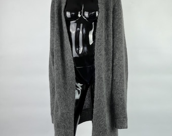 Cárdigan abierto de mohair para niños Raya Short Paw 14 de Acne Studios, color gris, talla S