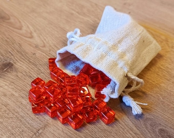 Fichas de acrílico (50 piezas)