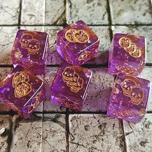 Heroquest - Dados de jefe legendario - Juego de 6 dados