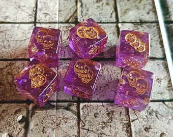 Heroquest - Dados de jefe legendario - Juego de 6 dados