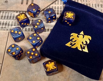 StarCraft TMG Dice Set – Custom Engraved Acrylic Dice (unofficial)