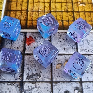 HeroQuest - Transparenter Würfel (modern)