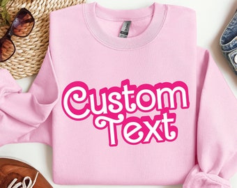 Custom Name Doll Baby Girl Sweatshirt & Hoodie, School Teacher Party Sweater, Personalized Bride Girls Hoodie, Custom Birthday Gift, SFS0236