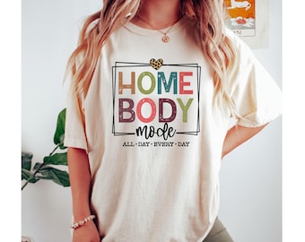 Funny Homebody Shirt HOME BODY CLUB T-Shirt, cozy homebody gift, comfy lounge Graphic Tee