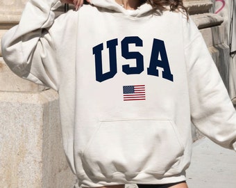 USA Flag Sweatshirt & Hoodie , 4th of July Sweatshirt, Labor Day Big USA Sweater, American Flag Hoodie, Usa Flag Sweatshirt, SFS0354