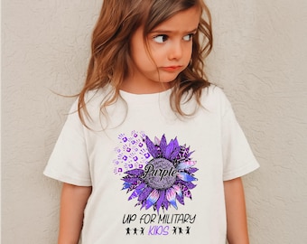 Purple Up For Military Kids Comfort Colors Shirt, Military Kids Shirt, Purple Up Day T-shirt, Month Of The Military Child Tee