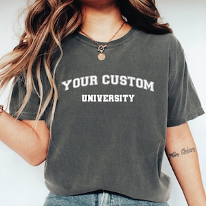 Personalized University Shirt, Custom University Shirt,  College Shirt, Customize College Tee, Custom Design University Shirt, SFS515