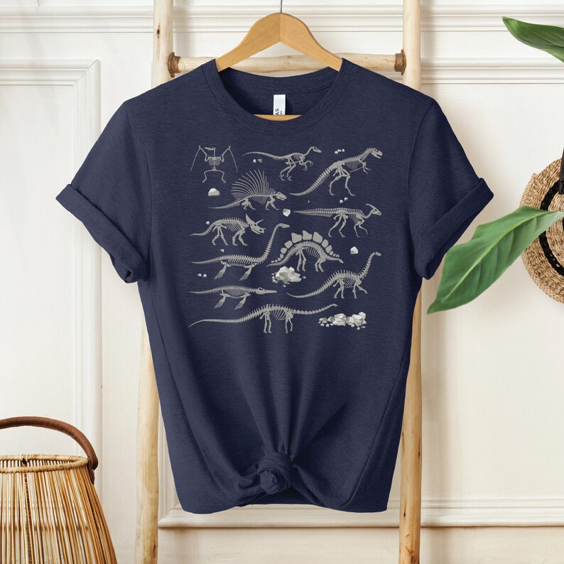 Dinosaur Skeleton Shirt, Aesthetic Shirt, Paleontology Shirt, Dinosaur — free download