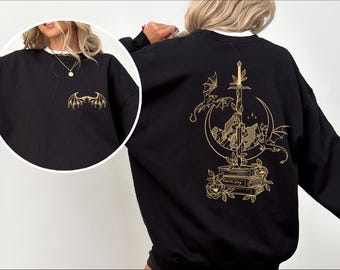 Book Dragon Sweatshirt and Hoodie, Fantasy Dragon Bookish, Reading Lover Sweatshirt, Gift For Bookworms